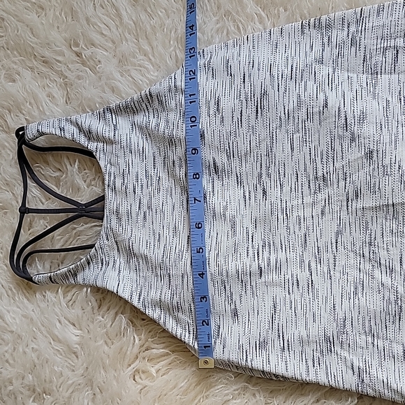 Lululemon Free To Be Serene Tank Tiger Space Dye Black White / Deep Coal - Picture 3 of 9